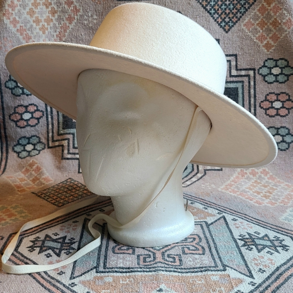 Vintage 1960's Boater Hat Michael Howard For Fedoria